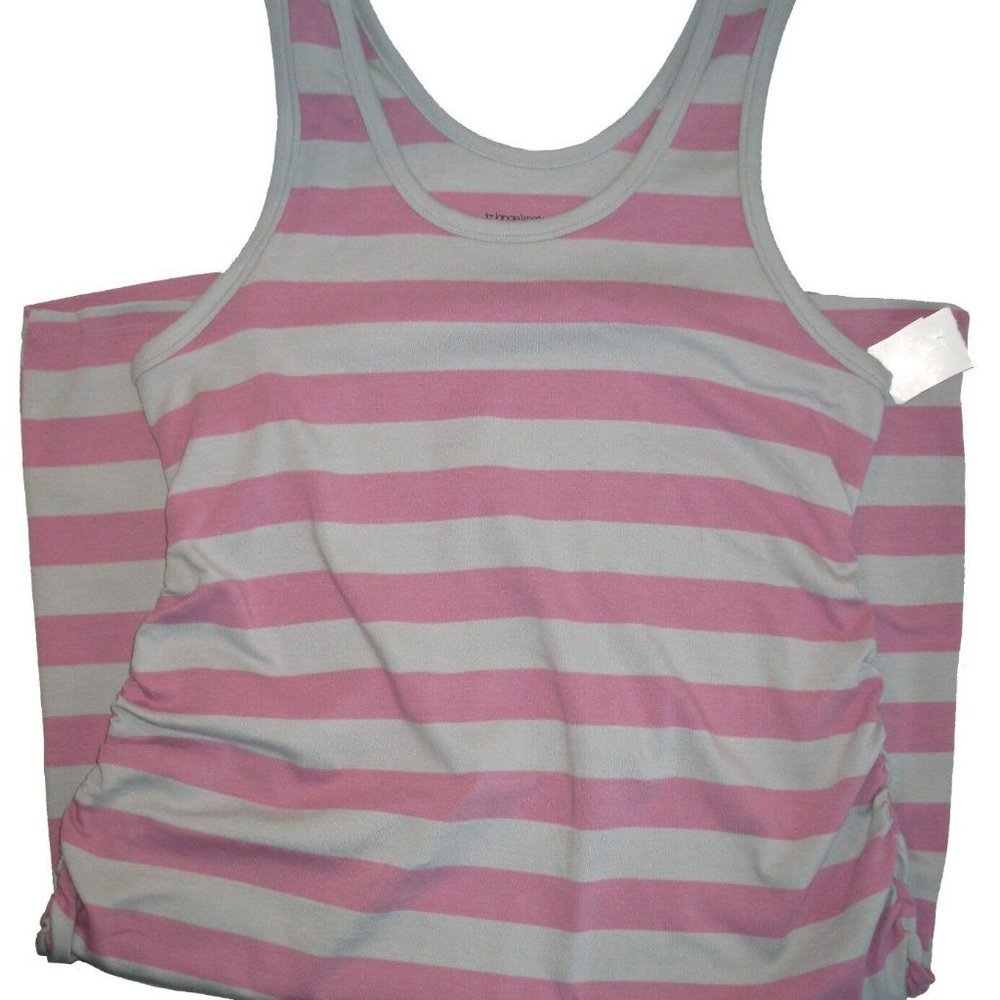 Liz Lange Maternity Striped Sleeveless Knit Dress